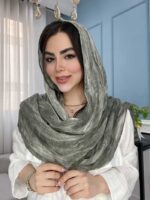 شال نخ ابریشم سنگشور وارداتی کد 1087 - Image 8