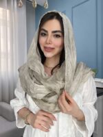 شال نخ ابریشم سنگشور وارداتی کد 1087 - Image 9