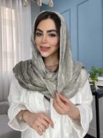 شال نخ ابریشم سنگشور وارداتی کد 1087 - Image 4