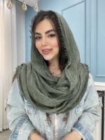 شال نخی کنفی سنگشور وارداتی کد 1085 - Image 5