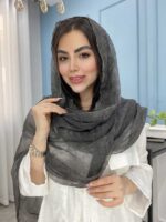 شال نخ حریر ابریشم میله ای وارداتی کد 1097 - Image 16