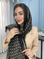 شال ابریشم وارداتی کد2013(2رنگ متفاوت) - Image 4
