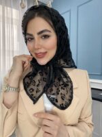 مینی اسکارف حریر مخمل پلنگی وارداتی کد2017 - Image 3