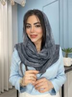 شال نخ ابریشم سنگشور وارداتی کد 2021 - Image 4