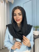شال نخ ابریشم سنگشور وارداتی کد 2021 - Image 2