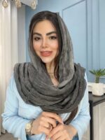 شال نخ ابریشم سنگشور وارداتی کد 2021 - Image 3