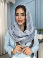 شال نخ ابریشم سنگشور وارداتی کد 2021 - Image 5