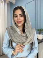 شال نخ ابریشم سنگشور وارداتی کد 2021 - Image 6
