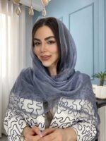 شال نخ حریر ابریشم ارگانزا وارداتی کد 2026 - Image 2