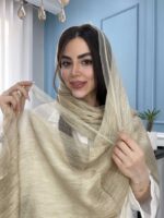 شال نخ حریر ابریشم ارگانزا وارداتی کد 2026 - Image 7