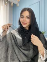 شال نخ ابریشم ارگانزا وارداتی کد 2042 - Image 18