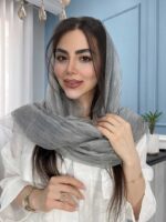 شال نخ حریر ابریشم ارگانزا وارداتی کد 2028 - Image 2