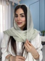 شال نخ حریر ابریشم ارگانزا وارداتی کد 2028 - Image 4