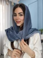 شال نخ حریر ابریشم ارگانزا وارداتی کد 2028 - Image 5