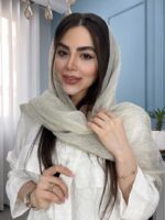 شال نخ حریر ابریشم ارگانزا وارداتی کد 2028 - Image 7