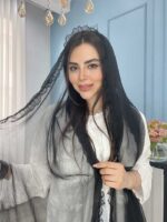 شال حریر شیفون دور دانتل کد 2030 - Image 5