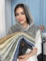 شال نخ ابریشم ارگانزا وارداتی کد 2042 - Image 16