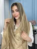 شال نخ ابریشم ارگانزا وارداتی کد 2042 - Image 13