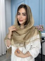 شال نخ ابریشم ارگانزا وارداتی کد 2042 - Image 4