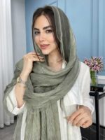 شال نخ ابریشم ارگانزا وارداتی کد 2042 - Image 15