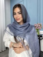 شال نخ ابریشم ارگانزا وارداتی کد 2042 - Image 11