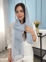 شال حریر شیفون سنگشور کد 2046 - Image 6