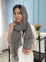 شال حریر شیفون سنگشور کد 2046 - Image 5