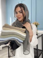 شال حریر شیفون سنگشور کد 2046