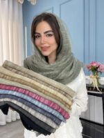 شال نخ حریر ارگانزا دولایه کد2061