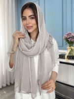 شال نخ حریر شیفون کد 2064(4رنگ) - Image 4