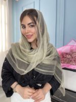 شال نخ حریر ابریشم ارگانزا کد2077 - Image 3