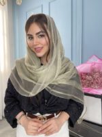 شال نخ حریر ابریشم ارگانزا کد2077 - Image 2