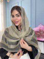شال نخ حریر ابریشم ارگانزا کد2077