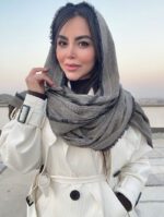 شال نخی حصیری پاییزه کد2099 - Image 4