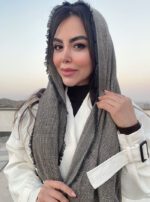 شال نخی حصیری پاییزه کد2099 - Image 6