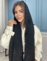 شال نخی پاییزه پولکدارکد3011 - Image 5