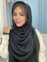 روسری کشمیر ژاکارد نگین دار - Image 5
