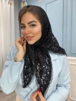 مینی اسکارف گیپور مخمل کد3025 - Image 4