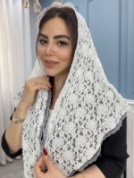 مینی اسکارف گیپور مخمل کد3029 - Image 5