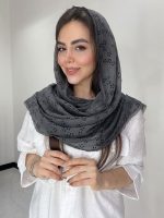 شال نخ حریر مخمل کد3044 - Image 7