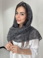 شال نخ حریر مخمل کد3044 - Image 11