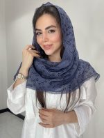شال نخ حریر مخمل کد3044 - Image 2
