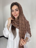 شال نخ حریر مخمل کد3044 - Image 8