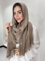 شال نخ فلورانس پولکی کد3045 - Image 6