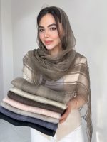 شال نخ حریر ابریشم ارگانزا کد3046