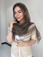 شال نخ حریر ابریشم ارگانزا کد3046 - Image 11