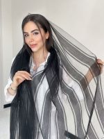 شال نخ حریر ابریشم ارگانزا کد3046 - Image 10