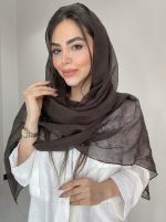 شال نخ حریر شیفون گوچی کد3047 - Image 4