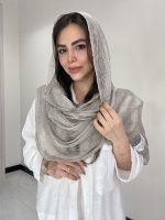 شال نخ حریر ابریشم سنگشور کد3048 - Image 5