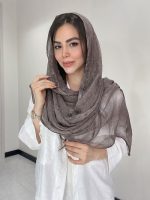 شال نخ حریر ابریشم سنگشور کد3048 - Image 9